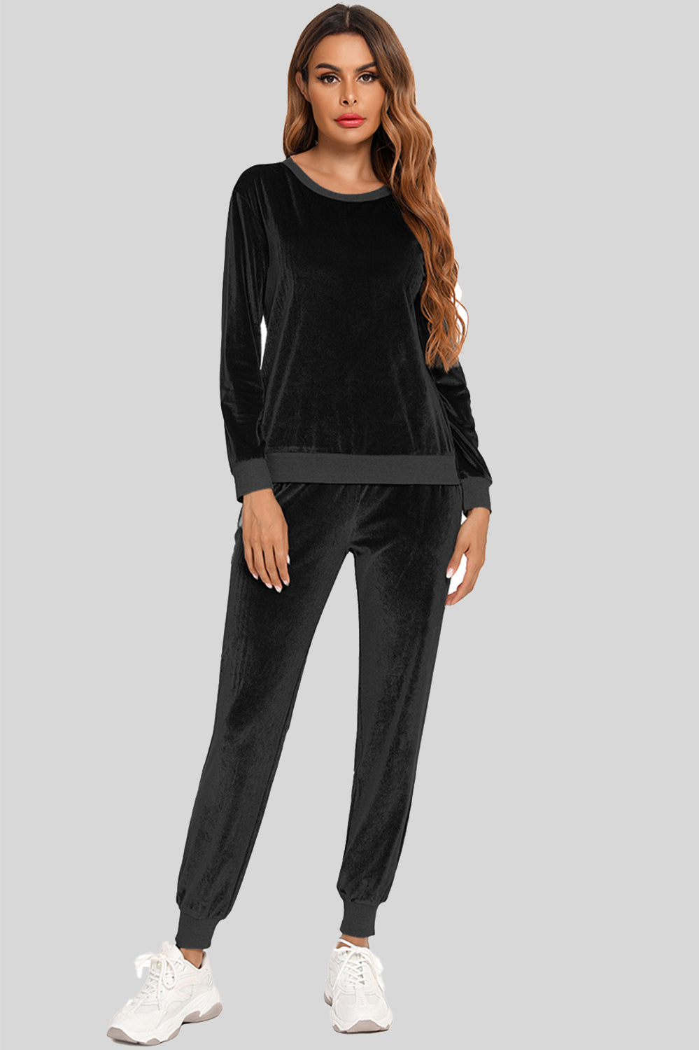 PJJAYS Women's Long Sleeve Loungewear Set with Pockets