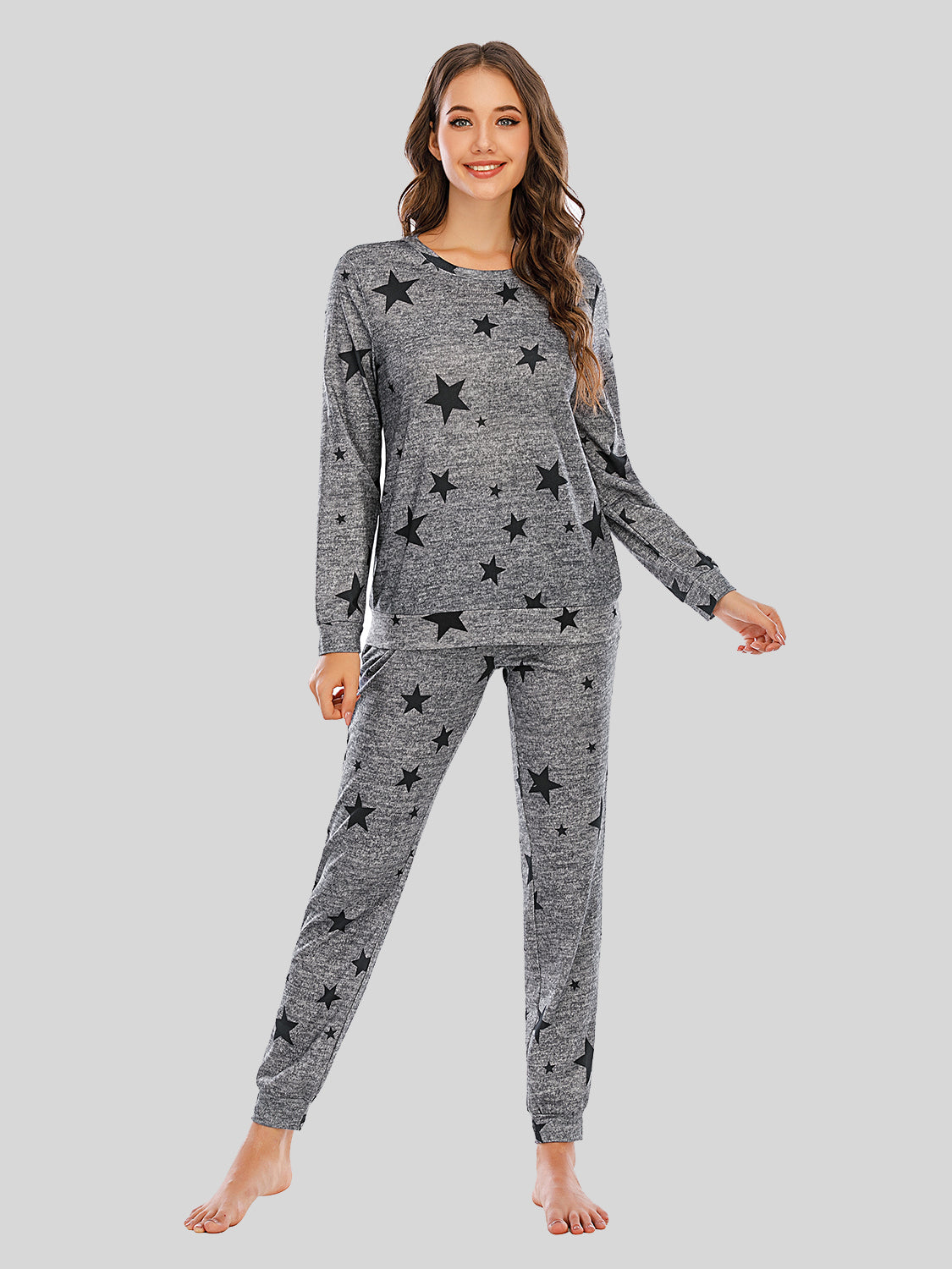 PJJAYS Women's Star Top and Pants Lounge Set