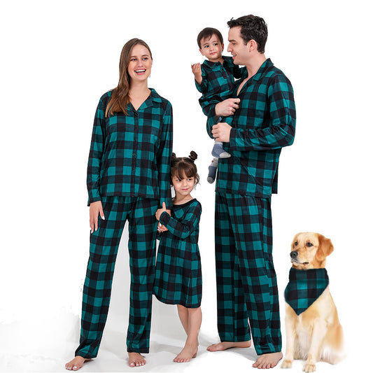 PJJAYS Green Family Matching Pajamas