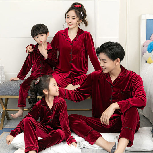 PJJAYS Family Velvet Long Sleeved Sets