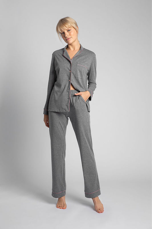 PJJAYS Women's Stone luxury cotton pajama set