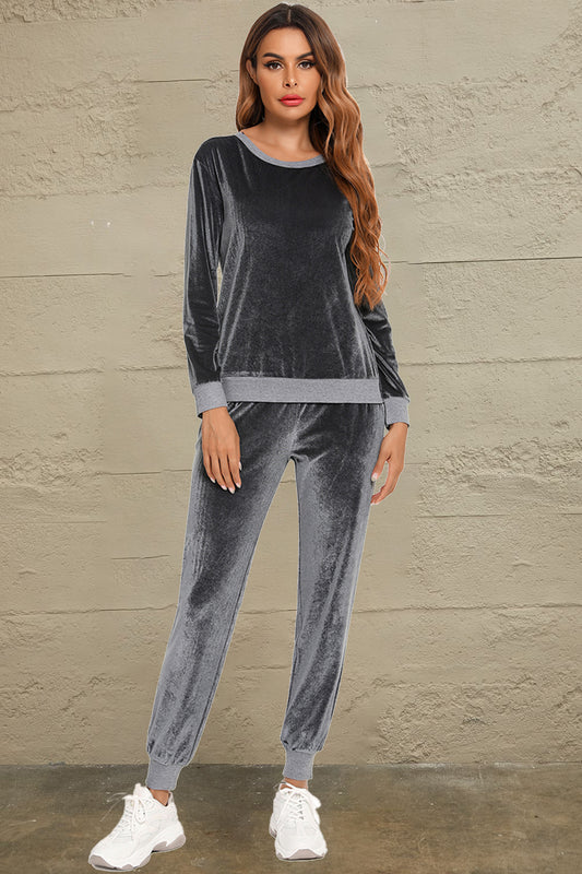 PJJAYS Women's Long Sleeve Loungewear Set with Pockets